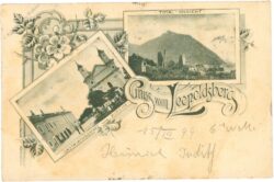 wien 19, leopoldsberg, gruss vom