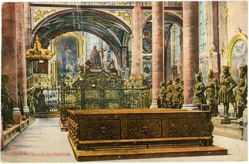 innsbruck, inneres der hofkirche innsbruck, inneres der hofkirche