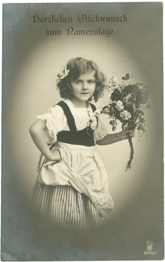 namenstag, mädchen mit blumen namenstag, mädchen mit blumen