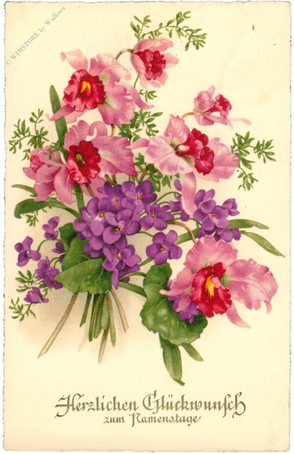 namenstag, blumenstrauß
