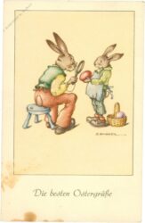 ostern, osterhasen bei der arbeit