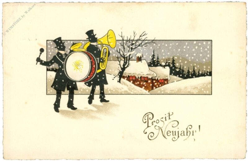 neujahr, musikanten neujahr, musikanten
