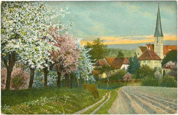 landschaft vor dem dorf