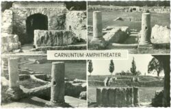 petronell carnuntum, multiansicht amphitheater