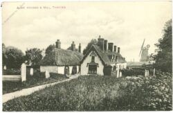 thaxted, alm's houses and mill.