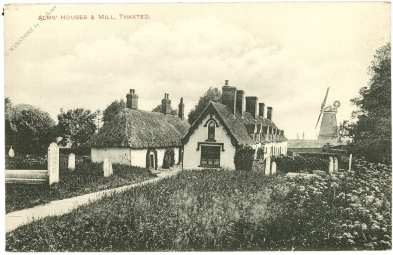thaxted, alm's houses and mill. thaxted, alm's houses and mill.