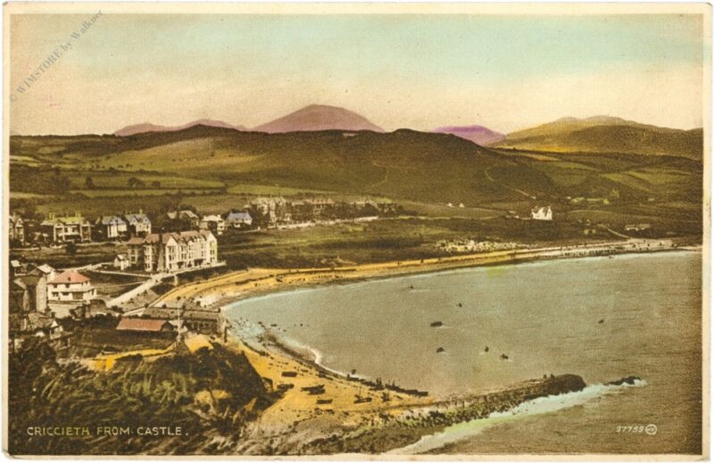 criccieth, from castle