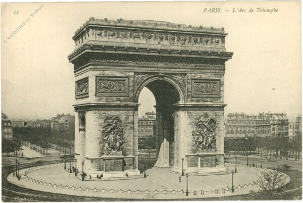 paris, l'arc de triomphe