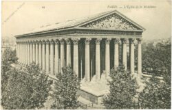 paris, l'eglise de la madeleine