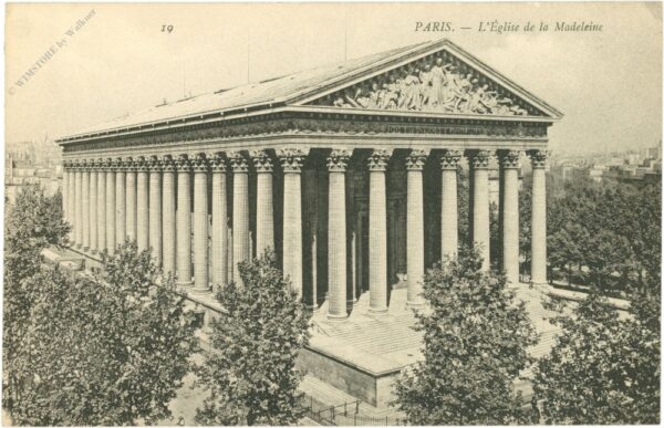 paris, l'eglise de la madeleine