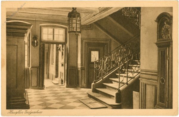 frankfurt, goethehaus, hausflur, erdgeschoß