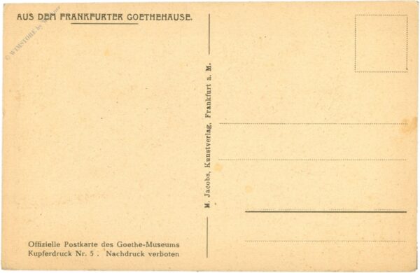 frankfurt, goethehaus, vorsaal, i. stock