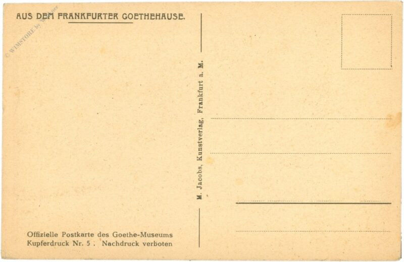 frankfurt, goethehaus, vorsaal, i. stock