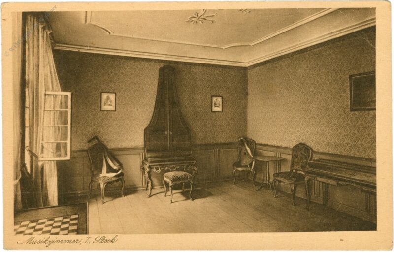 frankfurt, goethehaus, musikzimmer, i. stock frankfurt, goethehaus, musikzimmer, i. stock