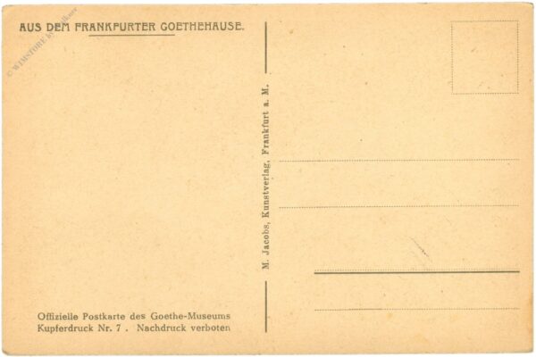 frankfurt, goethehaus, durchblick durch die staatszimmer, i. stock