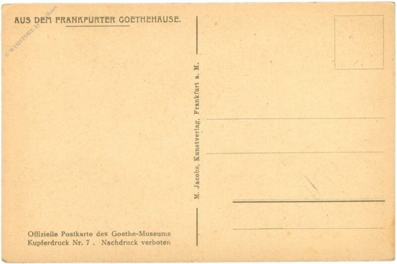 frankfurt, goethehaus, durchblick durch die staatszimmer, i. stock