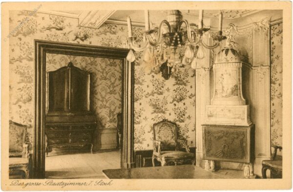 frankfurt, goethehaus, das große staatszimmer, i. stock