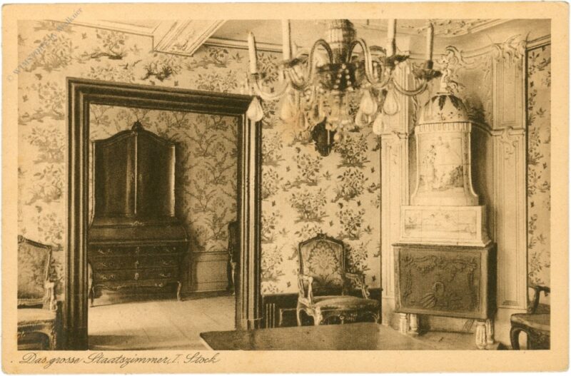 frankfurt, goethehaus, das große staatszimmer, i. stock frankfurt, goethehaus, das große staatszimmer, i. stock