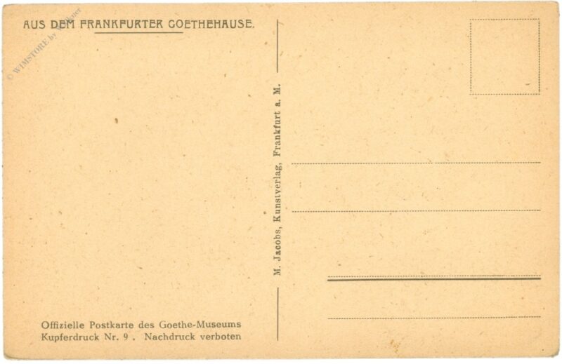 frankfurt, goethehaus, gemäldekabinet, ii. stock
