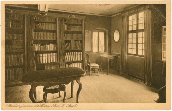 frankfurt, goethehaus, studienzimmer des herrn rat, ii. stock