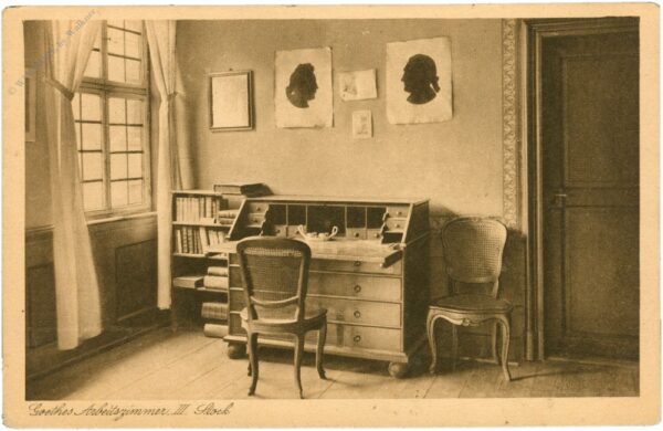 frankfurt, goethehaus, goethes arbeitszimmer, iii. stock