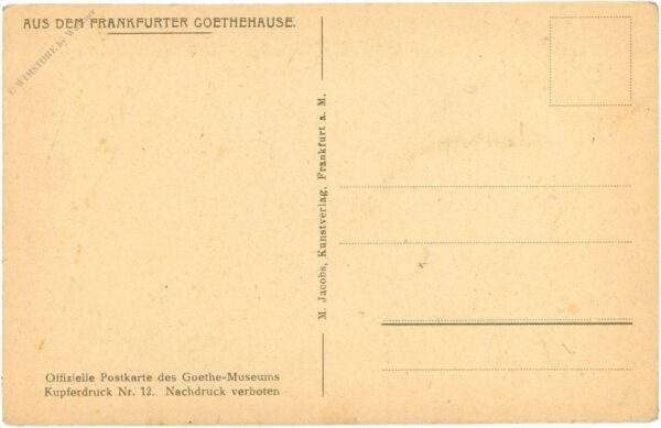 frankfurt, goethehaus, goethes arbeitszimmer, iii. stock