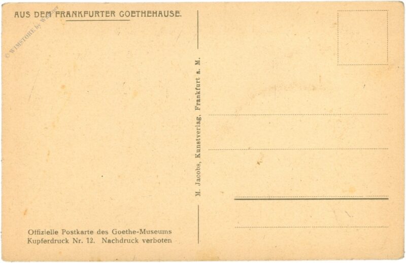 frankfurt, goethehaus, goethes arbeitszimmer, iii. stock