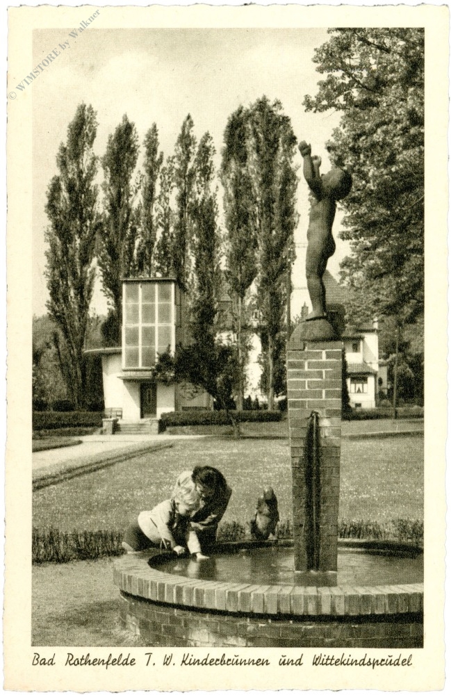 bad rothenfelde, kinderbrunnen und wittekindsprudel bad rothenfelde, kinderbrunnen und wittekindsprudel