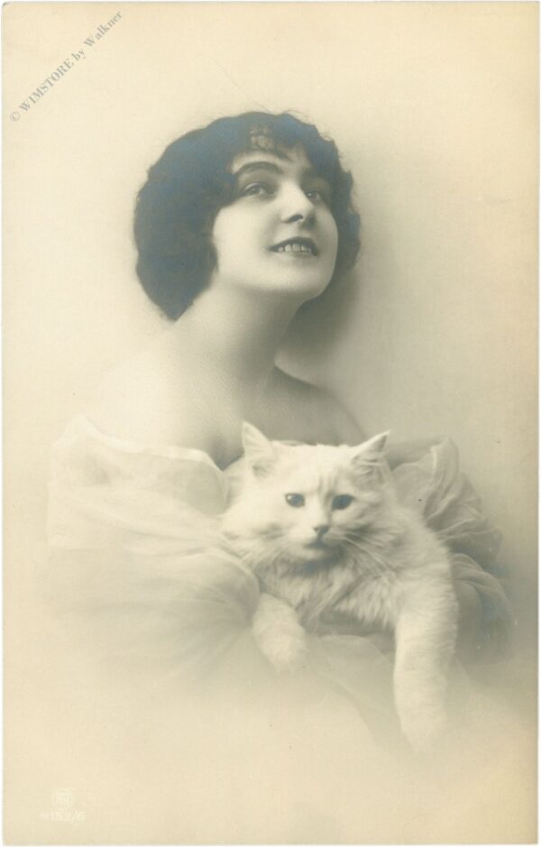 dame mit katze