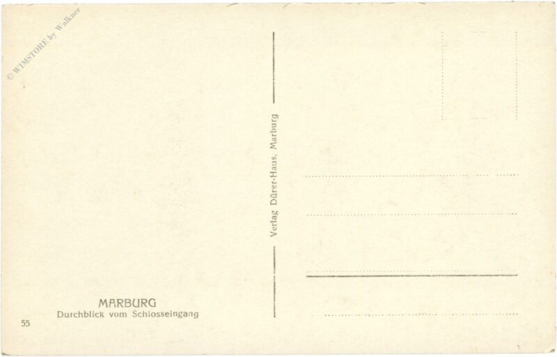 marburg, durchblick vom schlosseingang