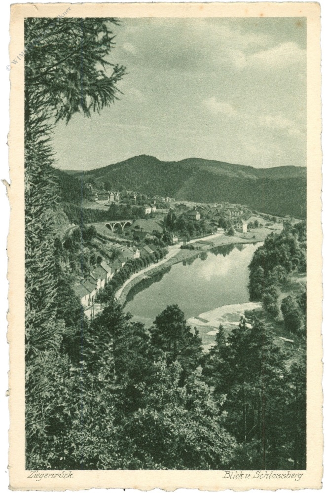 ziegenrück, blick vom schlossberg ziegenrück, blick vom schlossberg