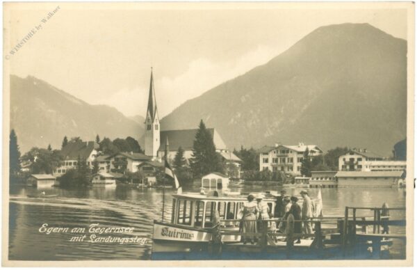 egern am tegernsee, mit landungssteg