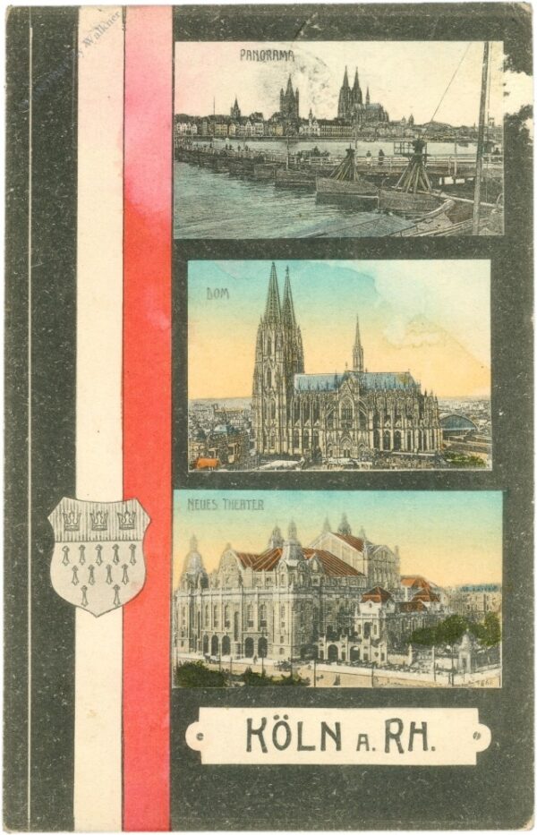 köln am rhein, multiansicht