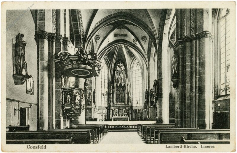 coesfeld, lamberti kirche, inneres