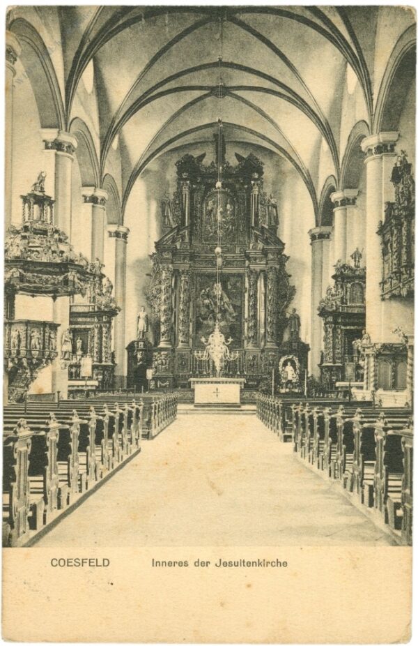 coesfeld, inneres der jesuitenkirche