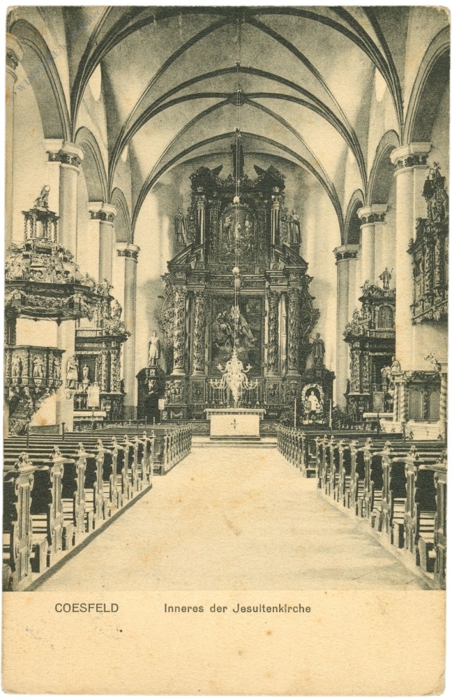 coesfeld, inneres der jesuitenkirche