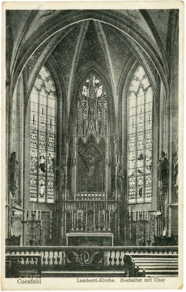 coesfeld, lamberti kirche, hochaltar mit chor