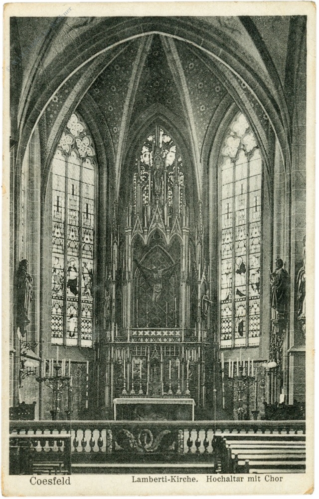 coesfeld, lamberti kirche, hochaltar mit chor