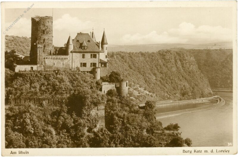 st. goarshausen, burg katz m.d. loreley st. goarshausen, burg katz m.d. loreley