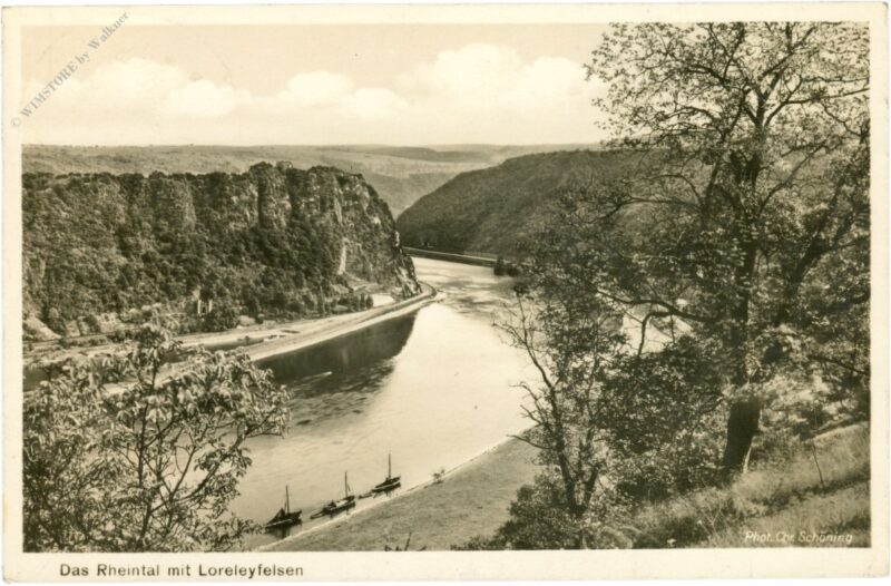 st. goarshausen, das rheintal mit loreleyfelsen st. goarshausen, das rheintal mit loreleyfelsen