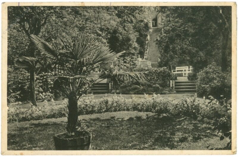 bad lausick, aufgang zum kurhotel bad lausick, aufgang zum kurhotel