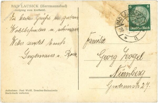bad lausick, aufgang zum kurhotel