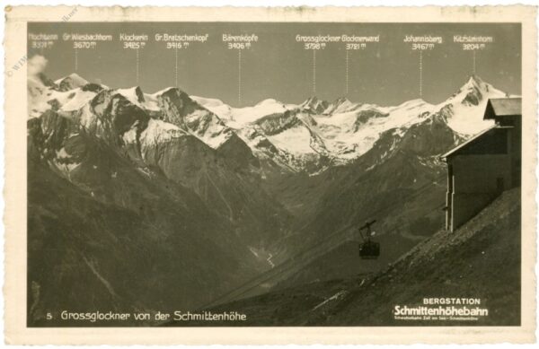 großglockner, von der schmittenhöhe