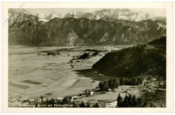 oberaudorf, grafenburg, inntal mit kaisergebirge