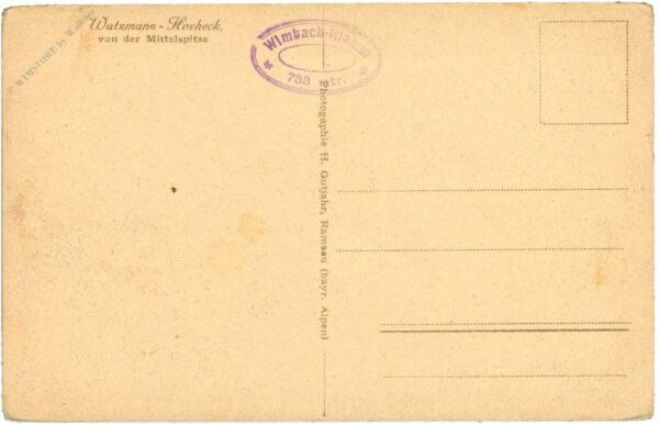 watzmann hocheck, von der mittelspitze