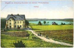 schneeberg neustädtel, filzteich mit restaur. waldschlößchen