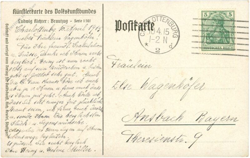 richter, ludwig: brautzug