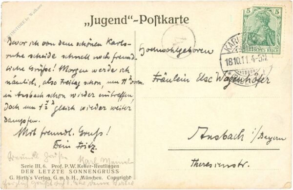 keller reutlingen, prof. p.w.: der letzte sonnengruss