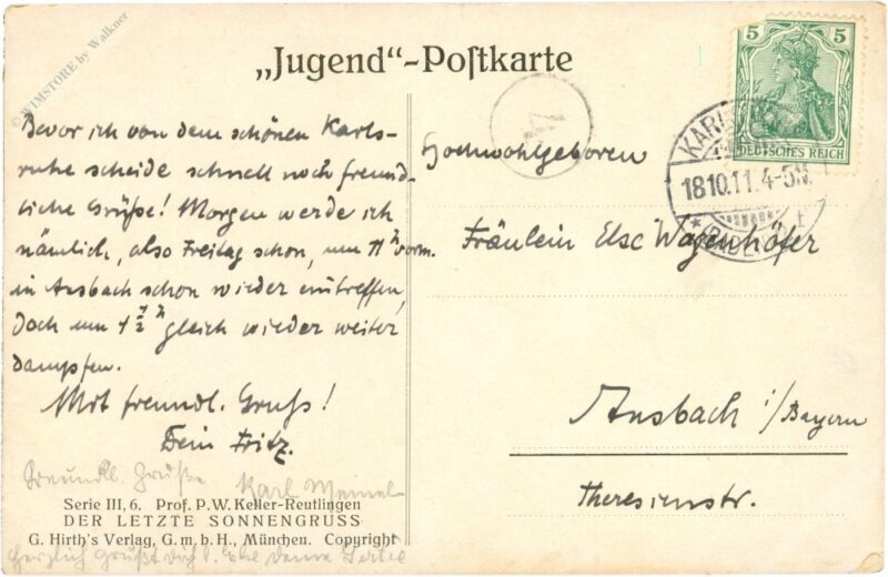 keller reutlingen, prof. p.w.: der letzte sonnengruss