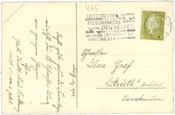weihnachten, glocke auf zweig mit zapfen